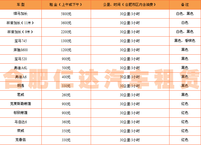 合肥婚庆租车价格